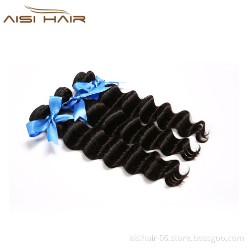 European Natural Color Human Hair Waeaving  100% Loose Deep Human Hair Weave Extensions